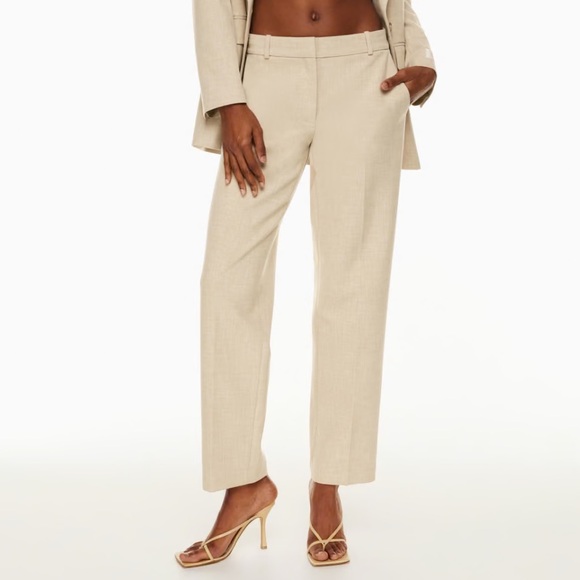 NWT✨ Aritzia Babaton - New Command Pants (Humus Beige) - Picture 1 of 12